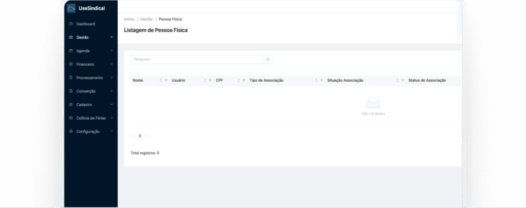 Dashboard Use Sindical